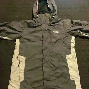 North Face Mens Hyvent Grey Waterproof Jacket Size Small